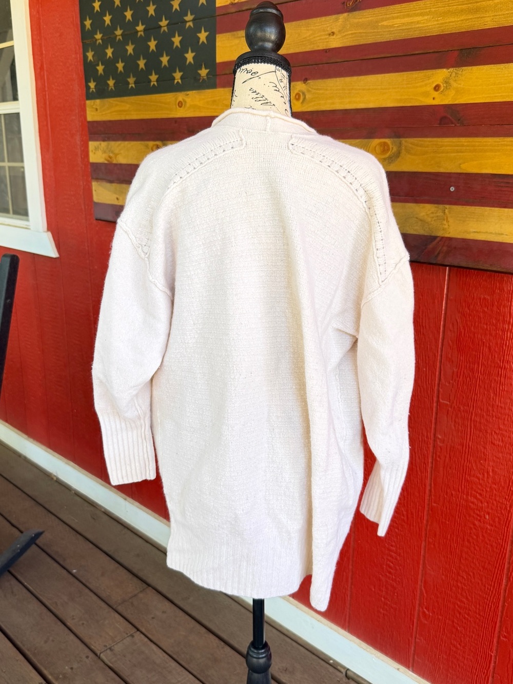 Free People Soft Ivory Open Front Cardigan - Picture 3 of 3